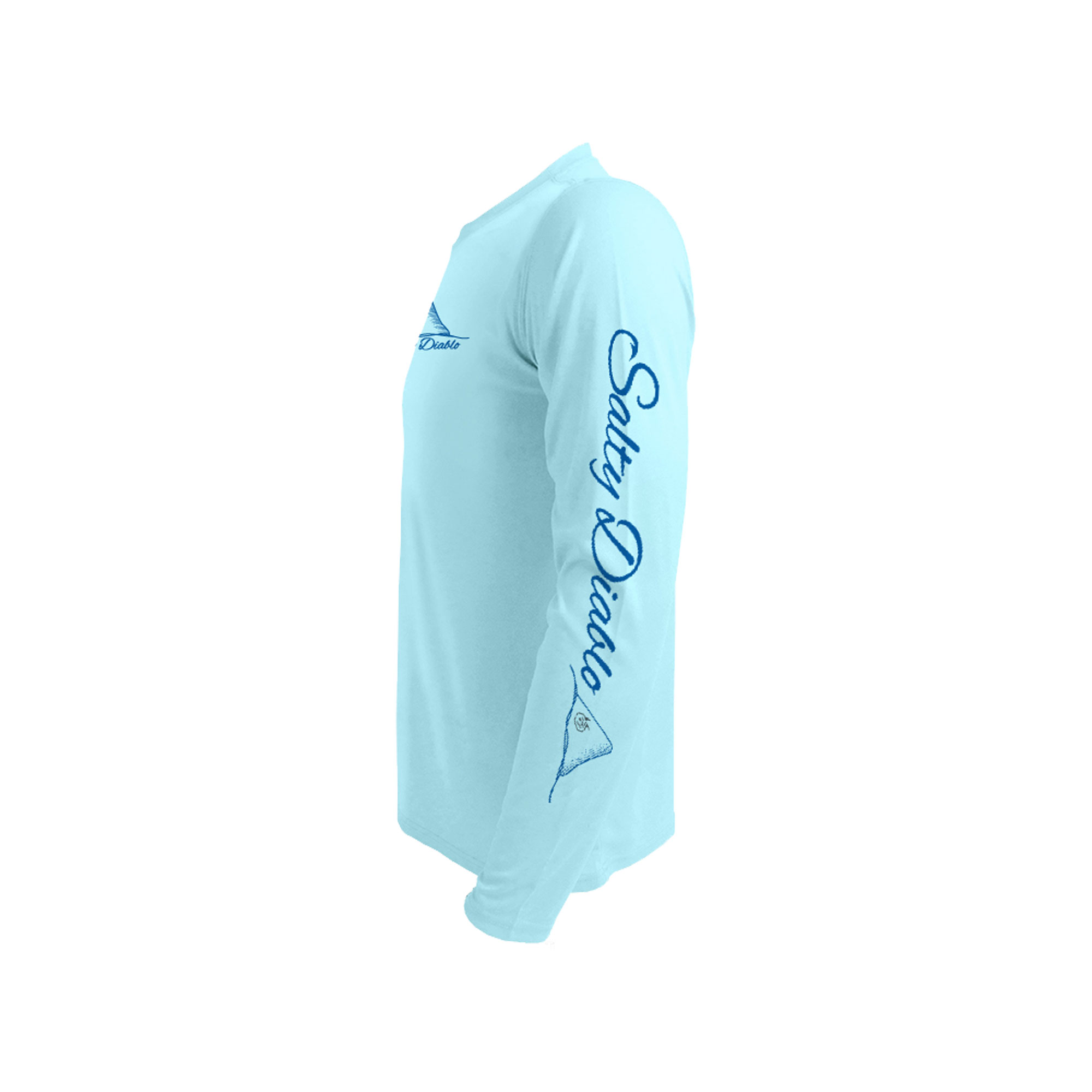 Salty Diablo LS Side Light Blue
