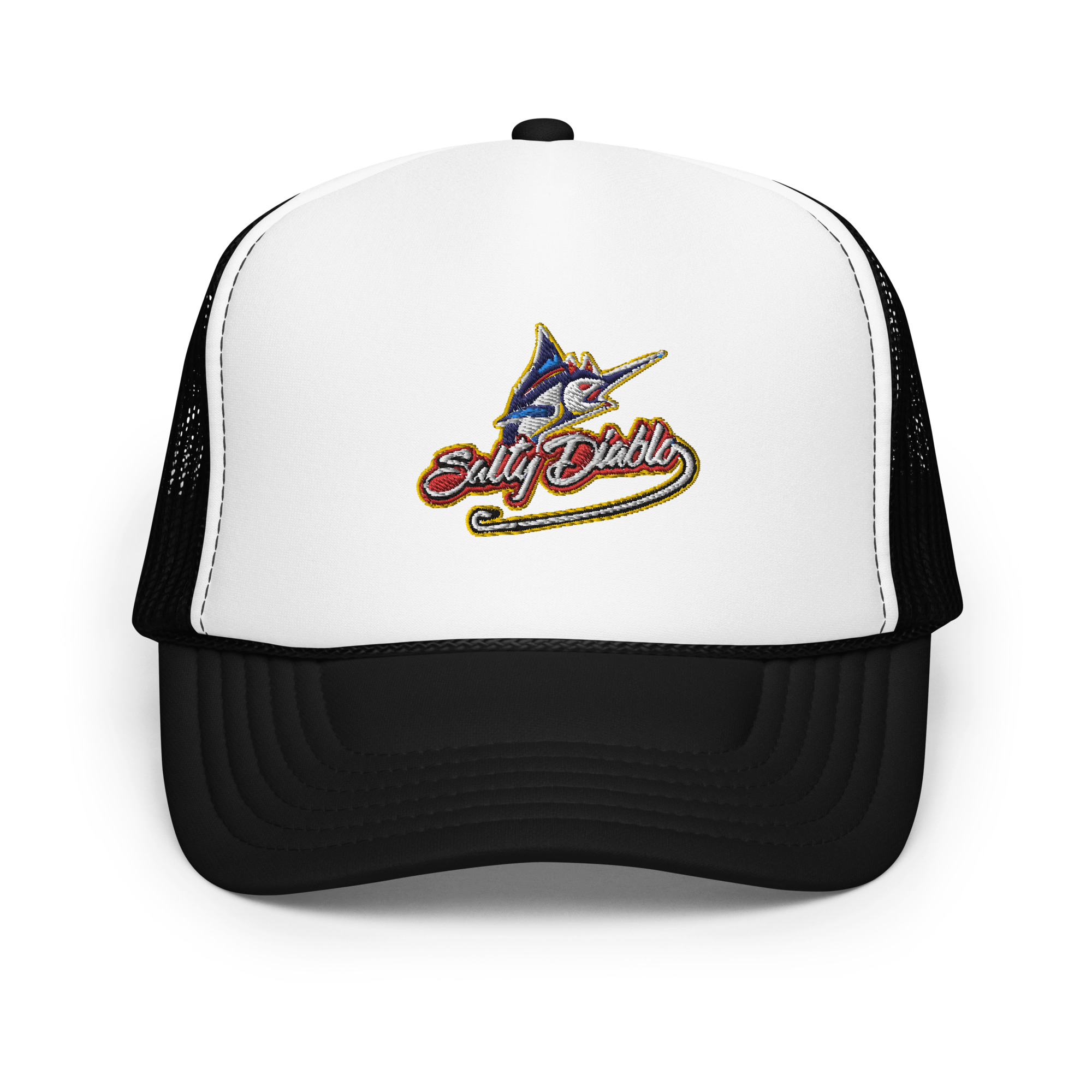 Salty Diablo Marlin Foam trucker hat