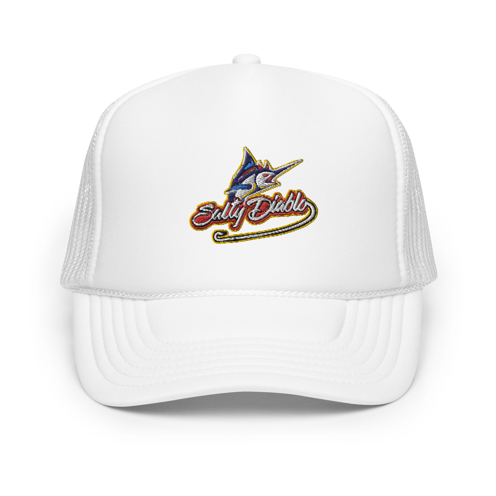 Salty Diablo Marlin Foam trucker hat