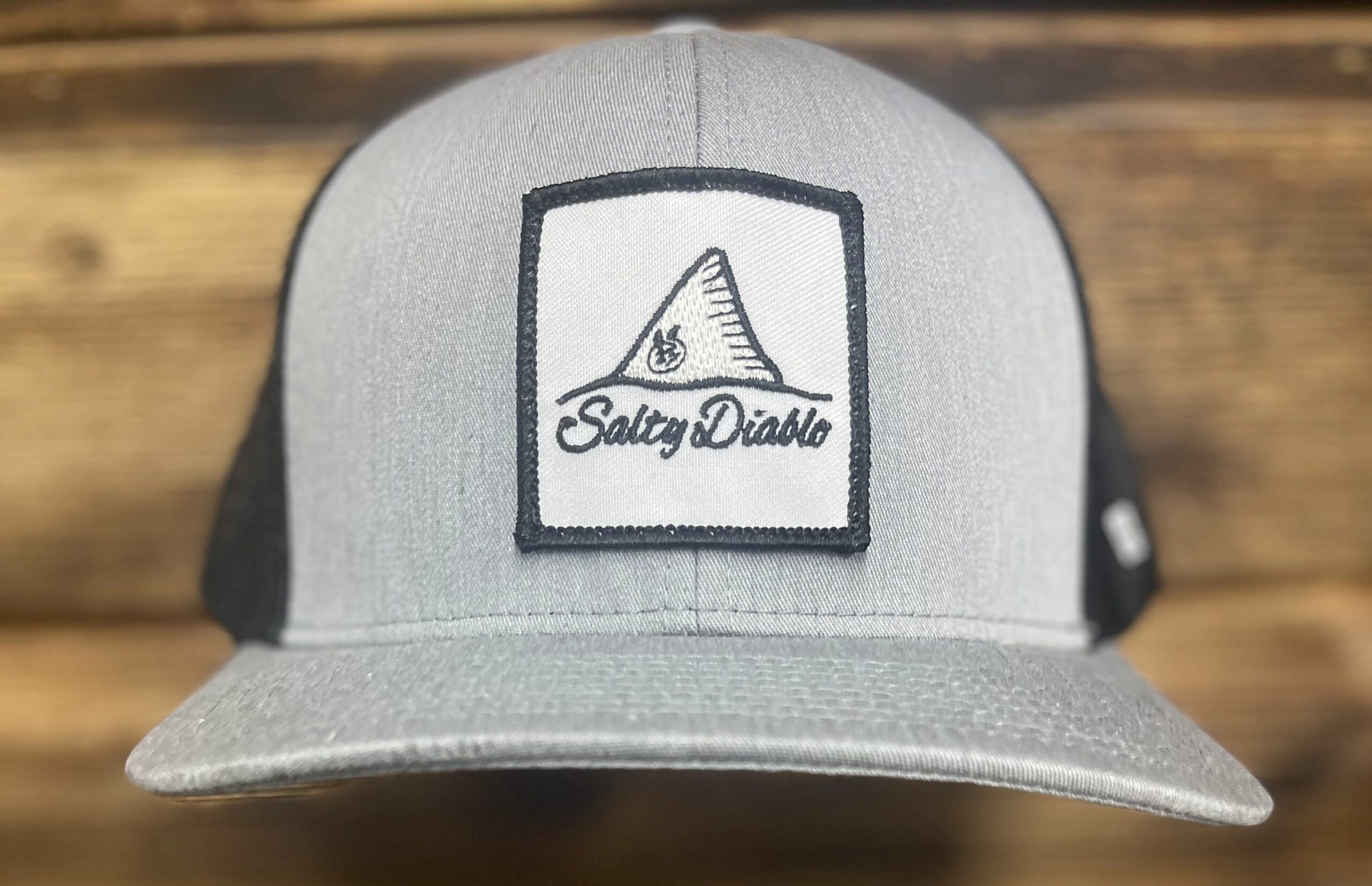 Salty Diablo Cap Gray-Black-Logo