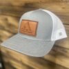 Salty Diablo Grey Leather Patch Cap - Left