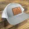Salty Diablo Grey Leather Patch Cap - Right