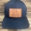 Salty Diablo Black Leather Patch Cap - Front