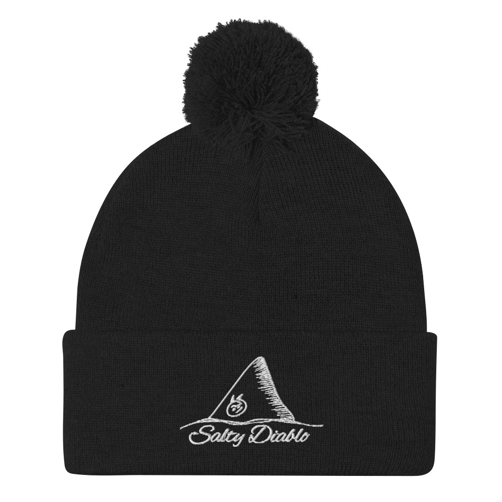 Salty Diablo OG - Embroidered Pom-Pom Beanie