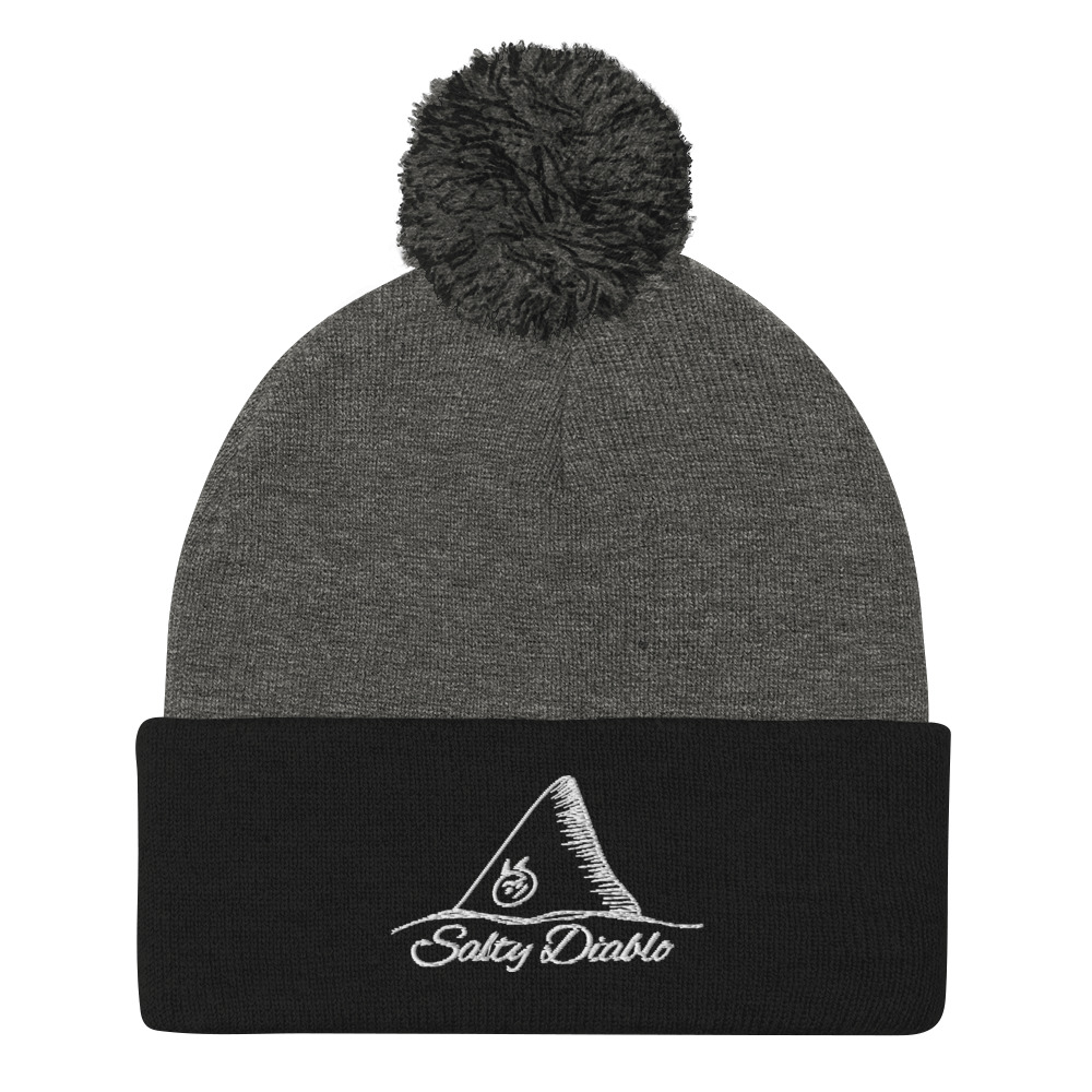 Salty Diablo OG - Embroidered Pom-Pom Beanie