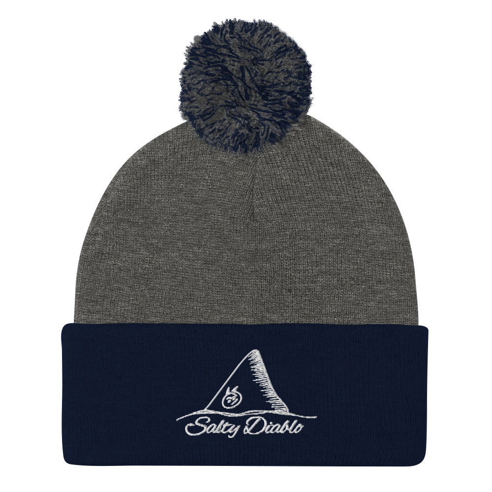 Salty Diablo OG - Embroidered Pom-Pom Beanie