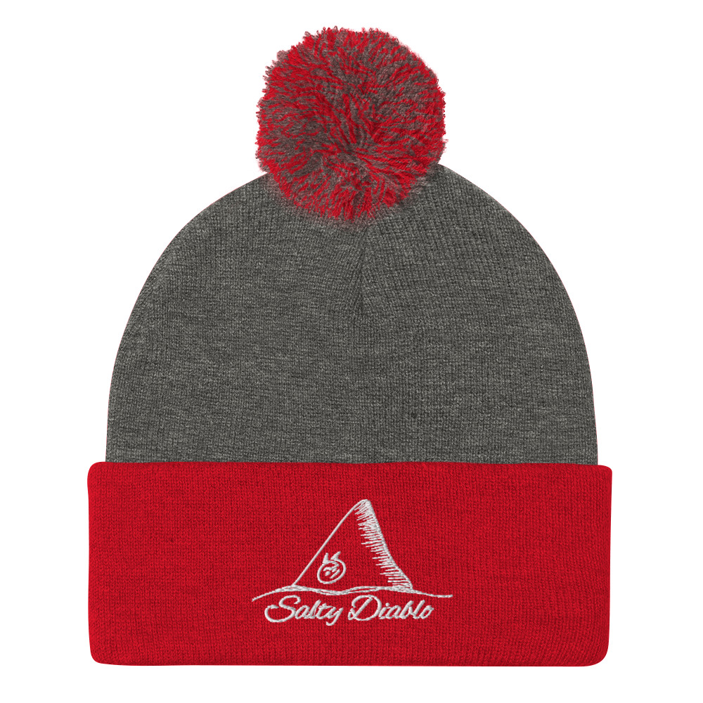 Salty Diablo OG - Embroidered Pom-Pom Beanie