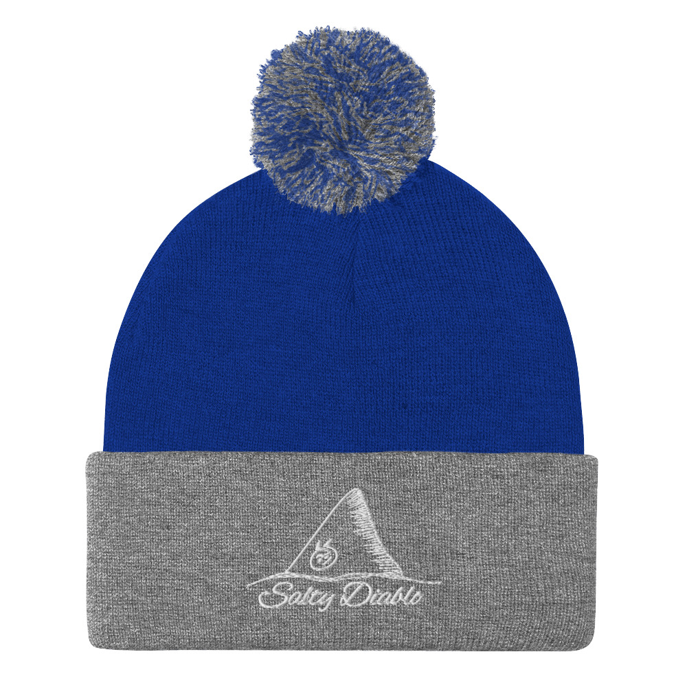 Salty Diablo OG - Embroidered Pom-Pom Beanie