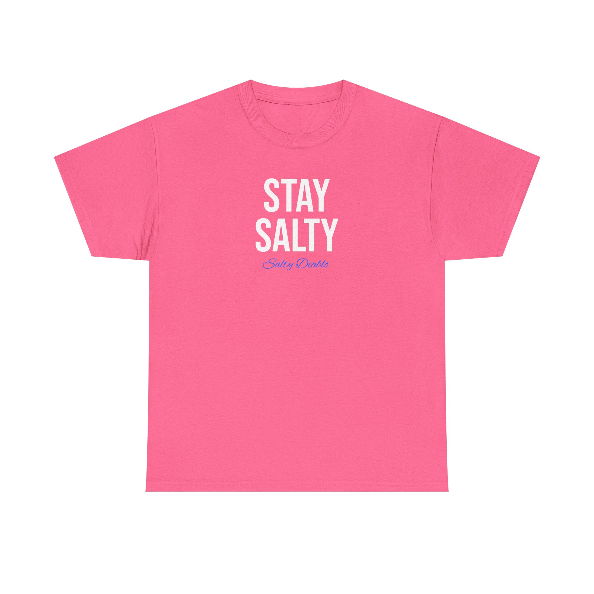 Salty Diablo - Stay Salty T-Shirt – Unisex Heavy Cotton Beach Graphic Tee | Funny Coastal Summer Shirt