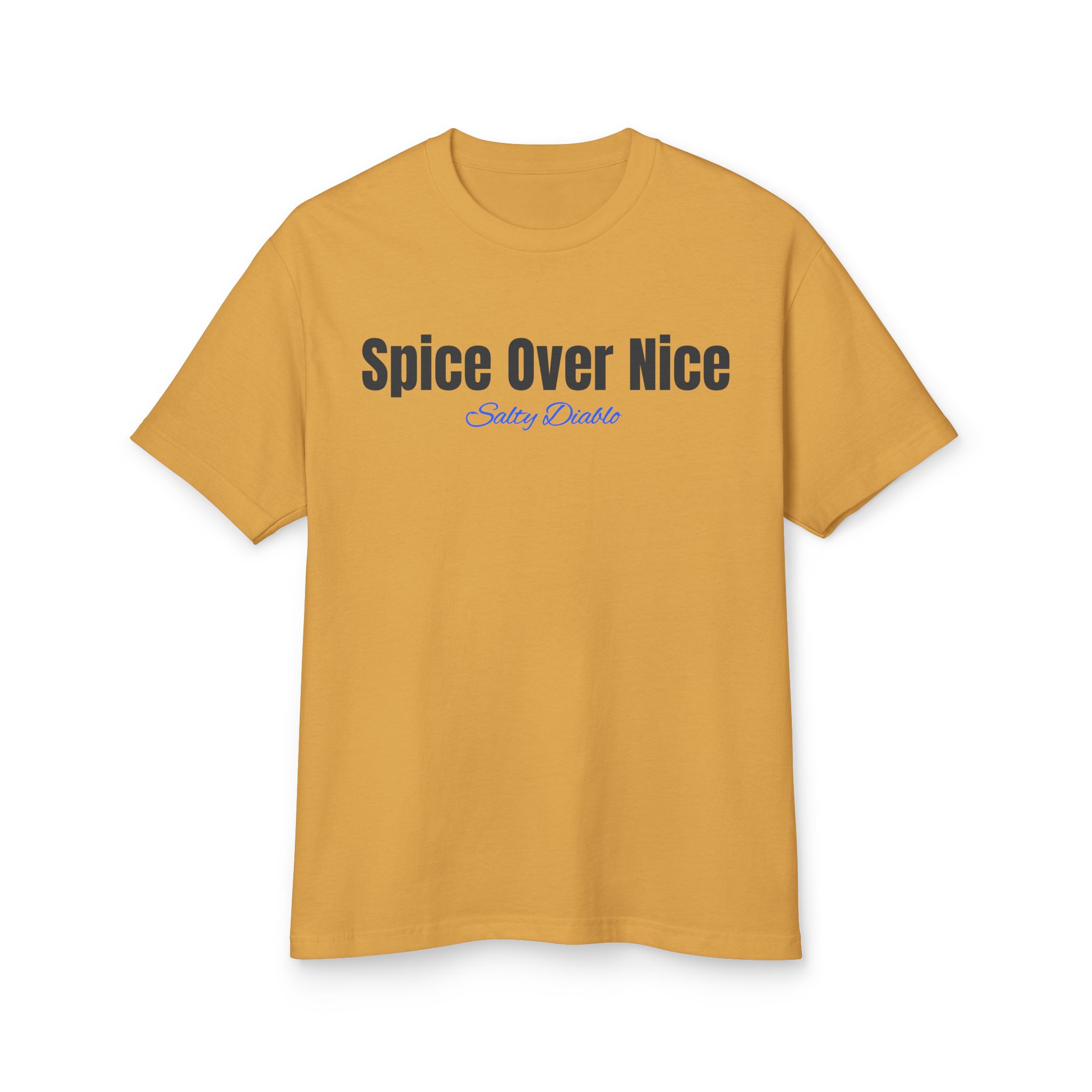 Salty Diablo - Spice Over Nice - Vintage Style Heavyweight Cotton Tee – Unisex Garment-Dyed Sustainable T-Shirt