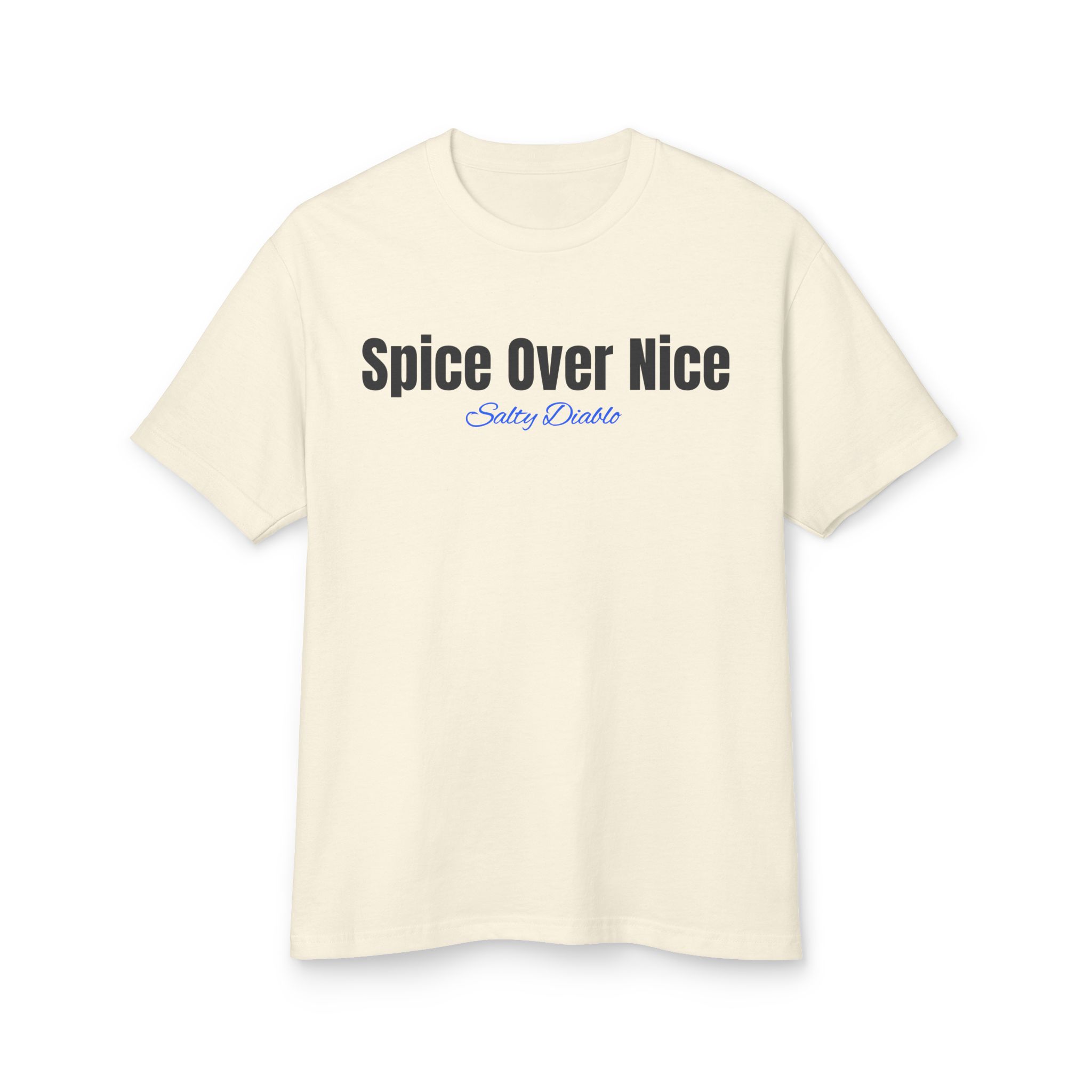 Salty Diablo - Spice Over Nice - Vintage Style Heavyweight Cotton Tee – Unisex Garment-Dyed Sustainable T-Shirt