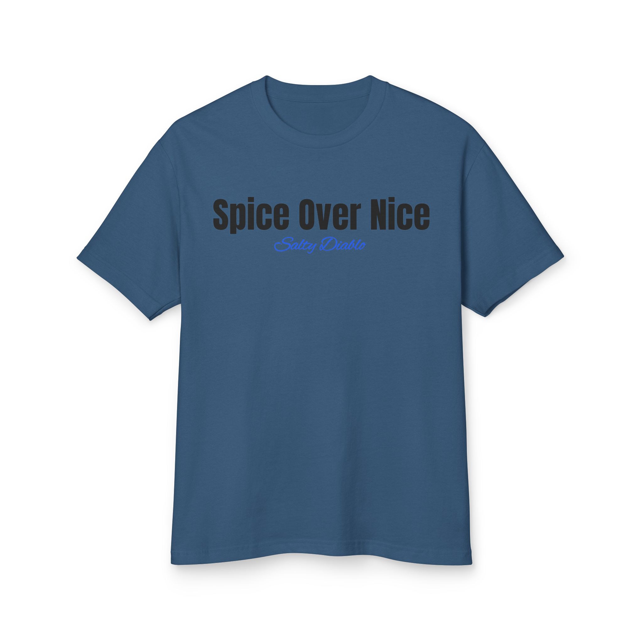 Salty Diablo - Spice Over Nice - Vintage Style Heavyweight Cotton Tee – Unisex Garment-Dyed Sustainable T-Shirt