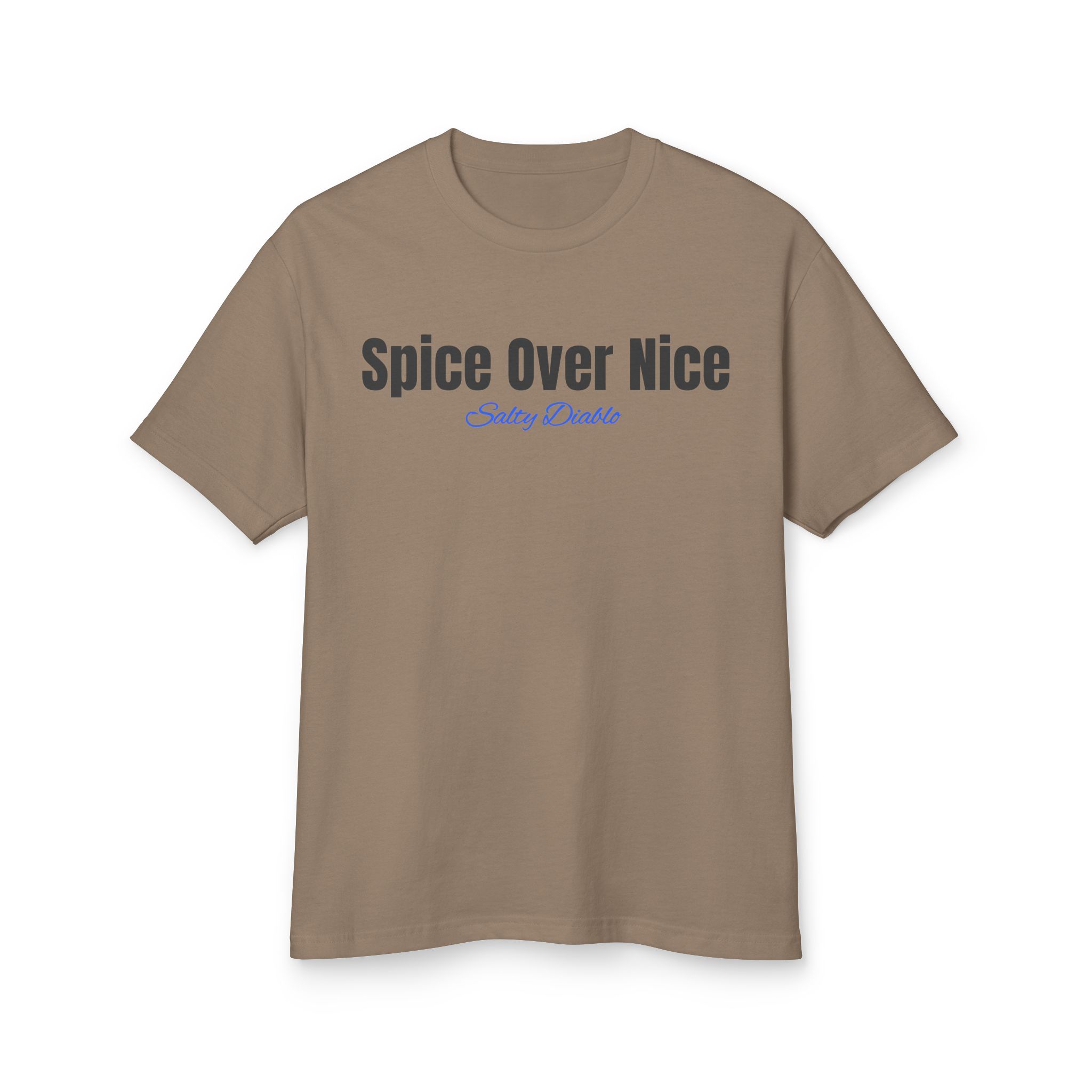 Salty Diablo - Spice Over Nice - Vintage Style Heavyweight Cotton Tee – Unisex Garment-Dyed Sustainable T-Shirt