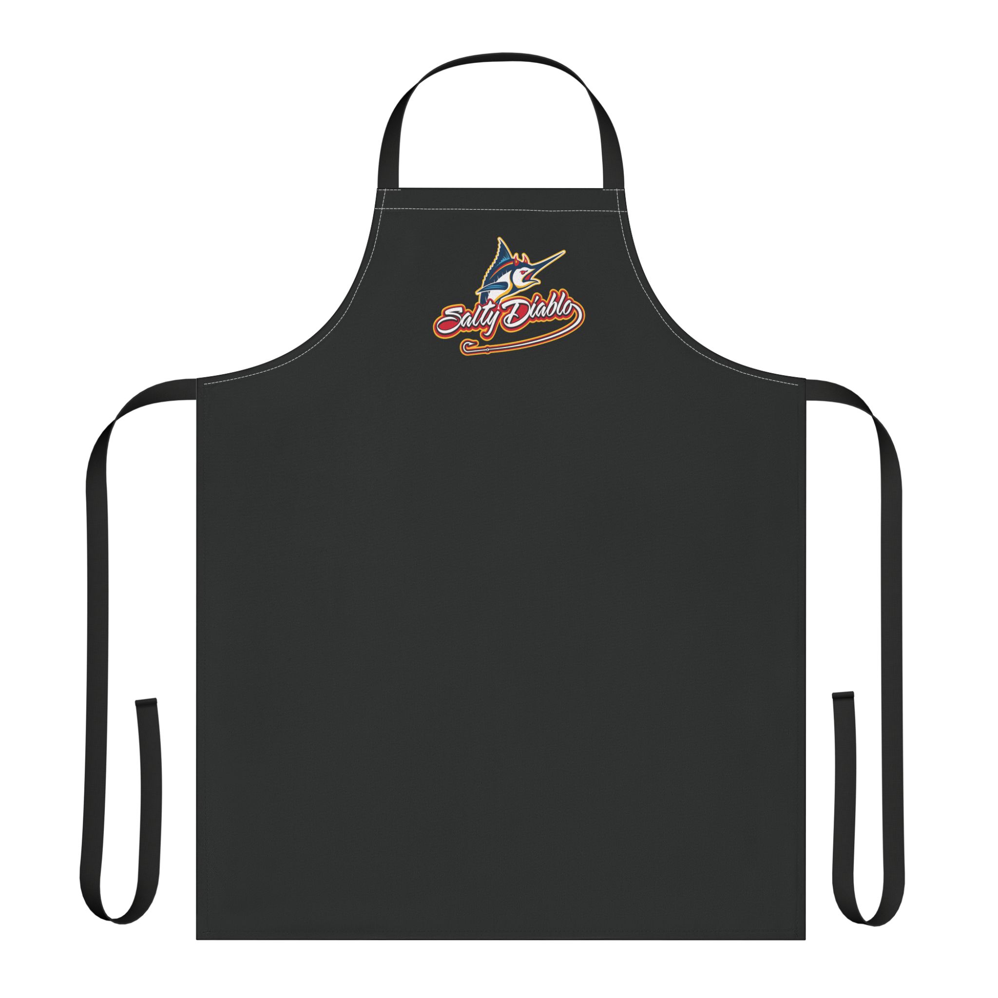 Salty Diablo Fighting Marlin Apron – Fishing, Cooking & Grilling Gift
