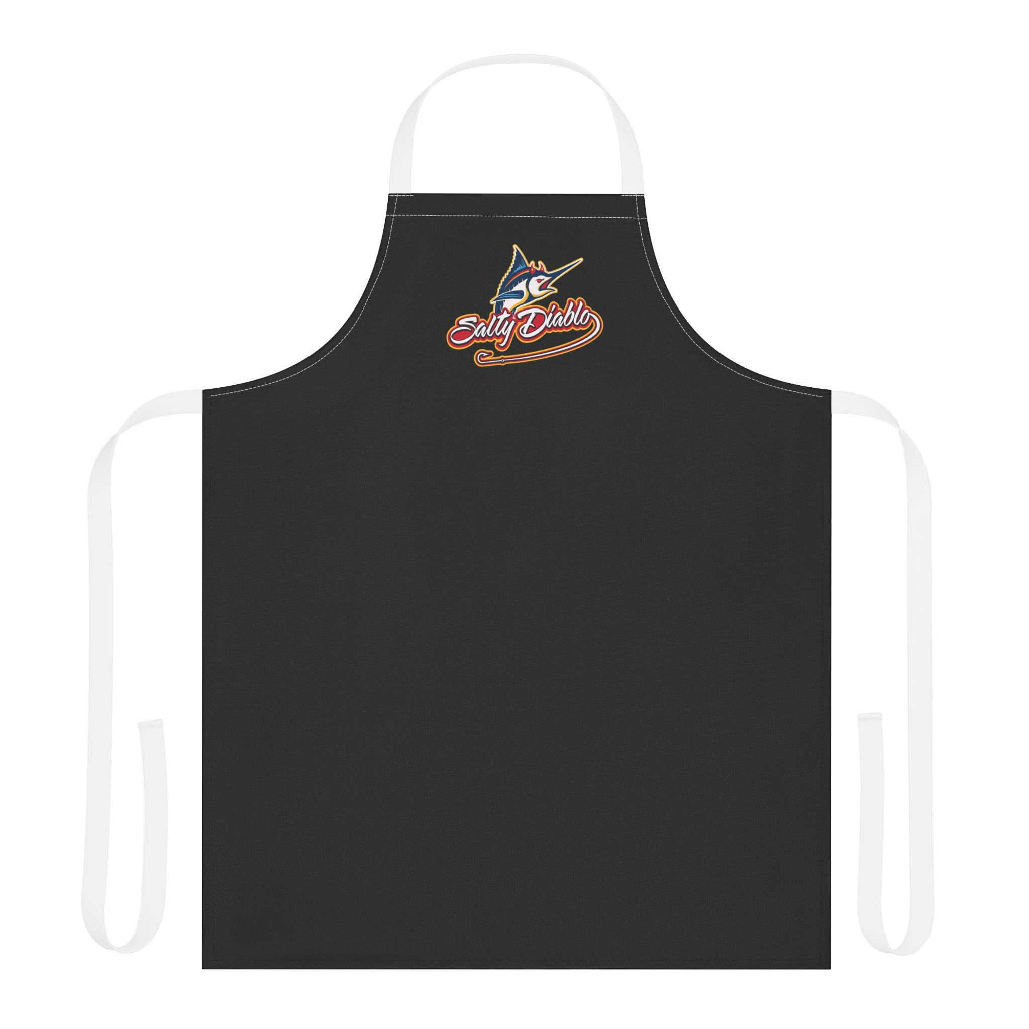 Salty Diablo Fighting Marlin Apron – Fishing, Cooking & Grilling Gift