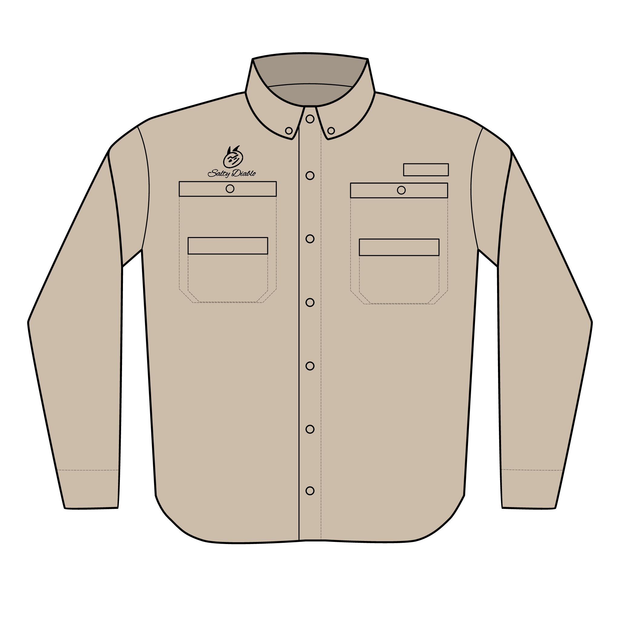 Columbia PFG Tamiami II Men’s Fishing Shirt - Salty Diablo "OG" - Lightweight, Vented Sun Shirt with UPF 40