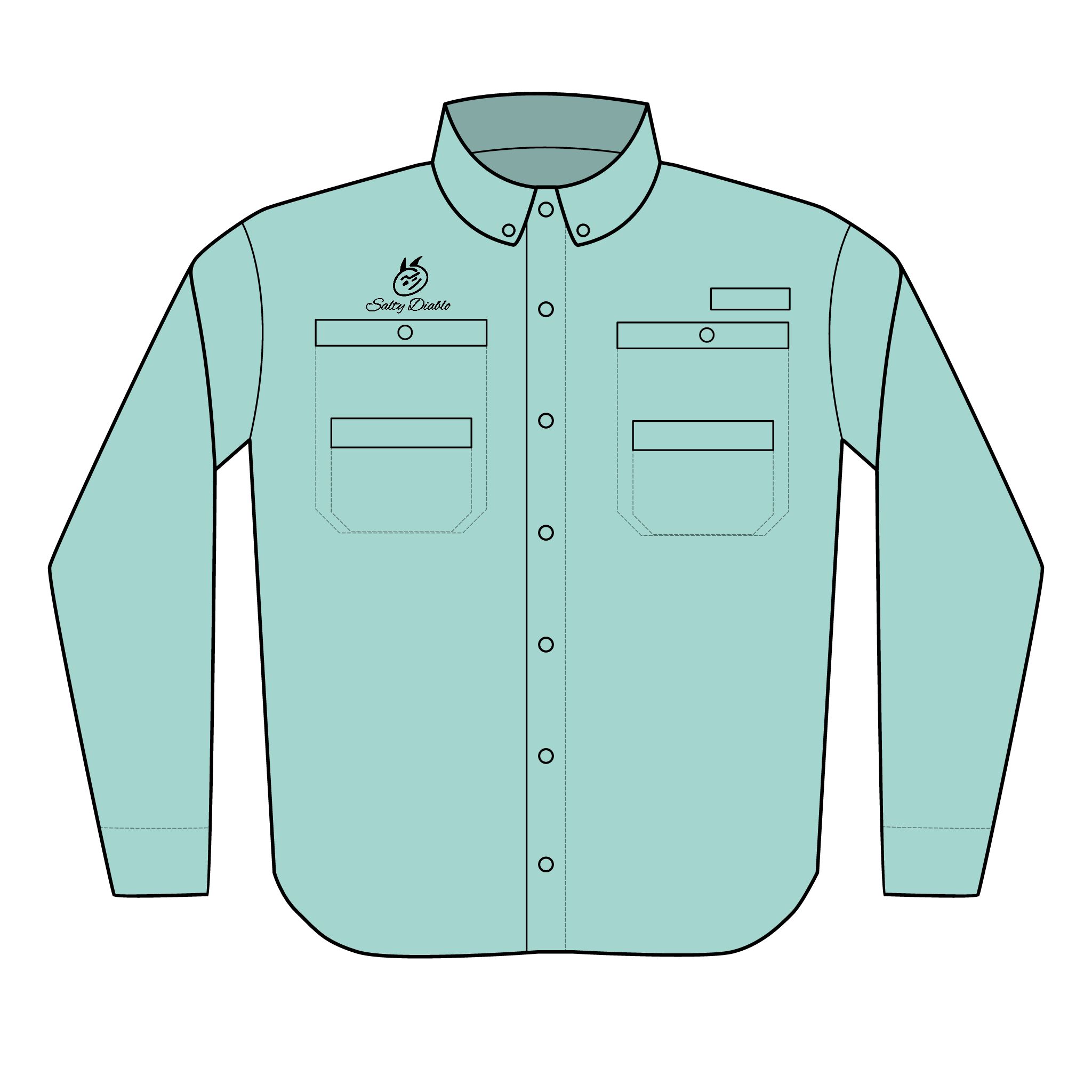 Columbia PFG Tamiami II Men’s Fishing Shirt - Salty Diablo "OG" - Lightweight, Vented Sun Shirt with UPF 40